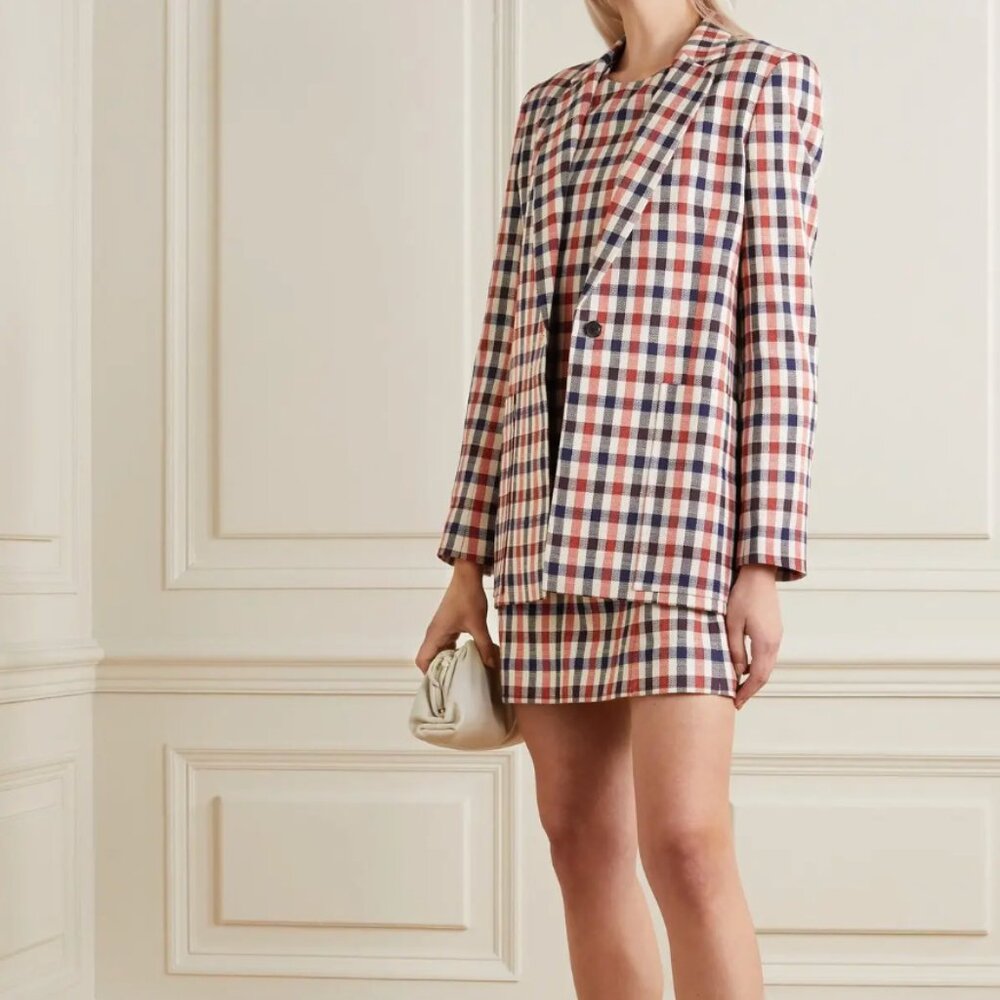 Victoria Beckham  checked jacquard blazer